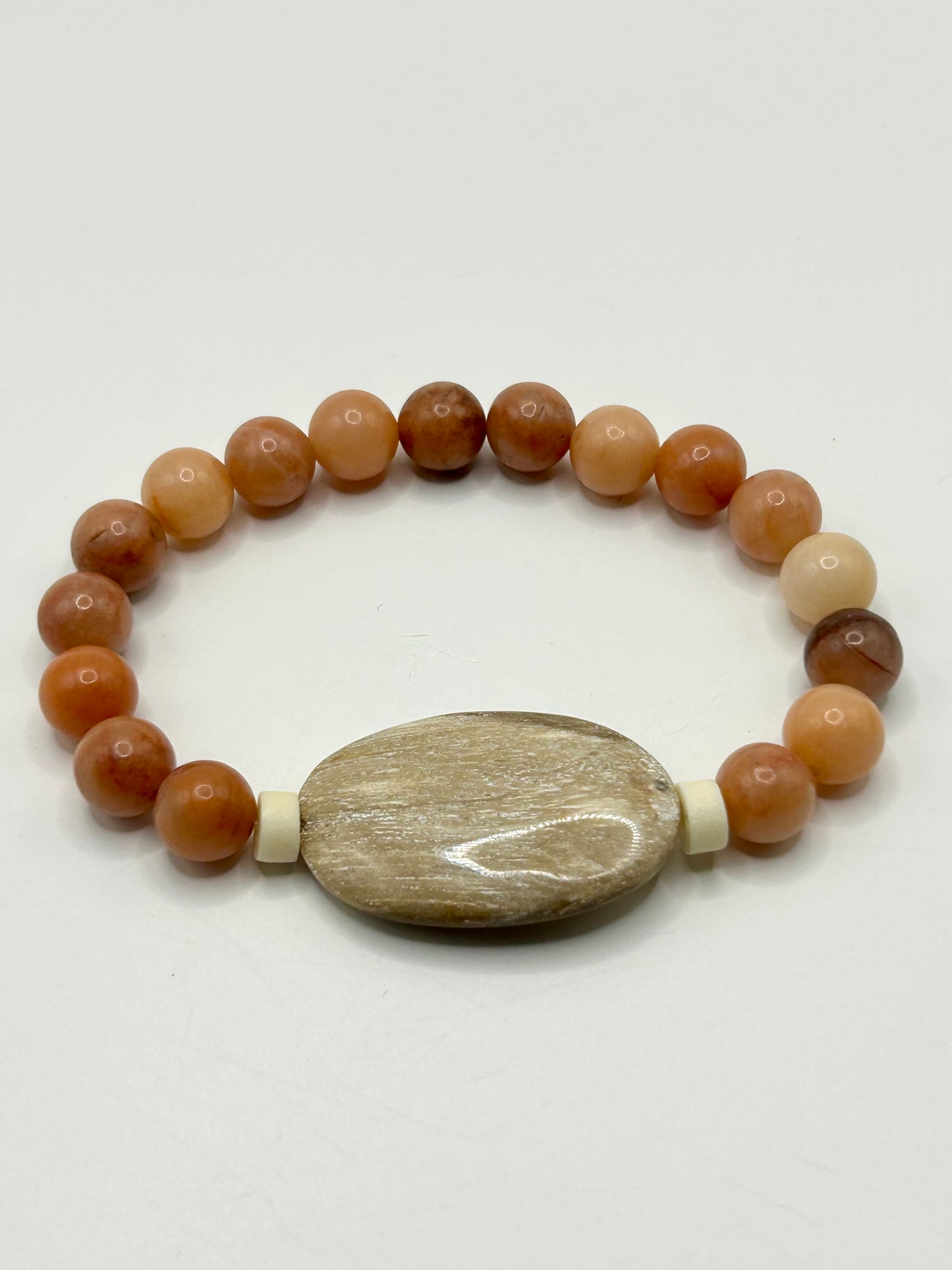 Petrified Wood Gemstone Bracelet