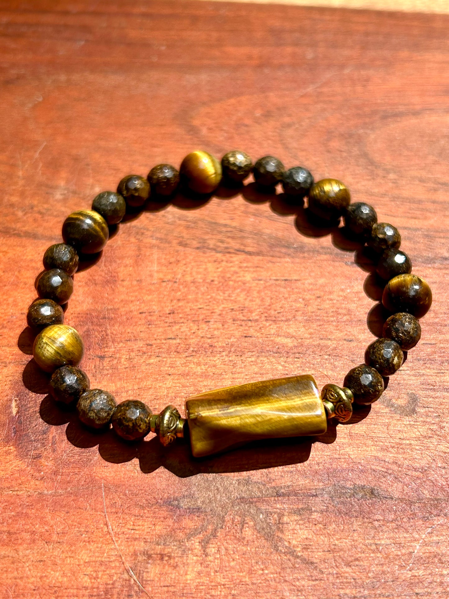 Tiger’s Eye & Bronzite Gemstone Bracelet