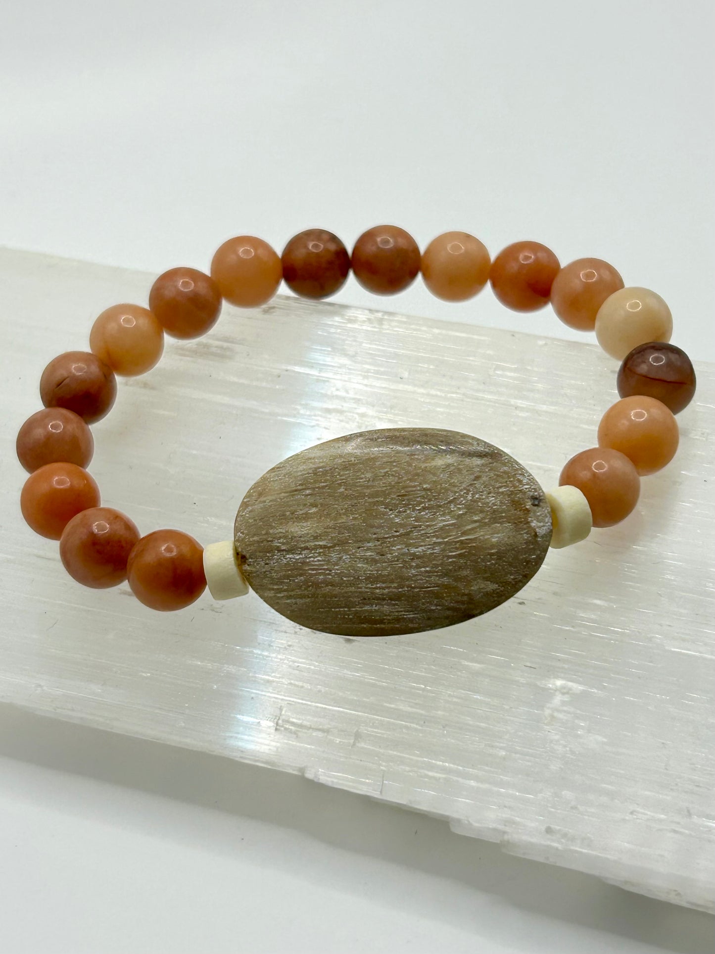 Petrified Wood Gemstone Bracelet