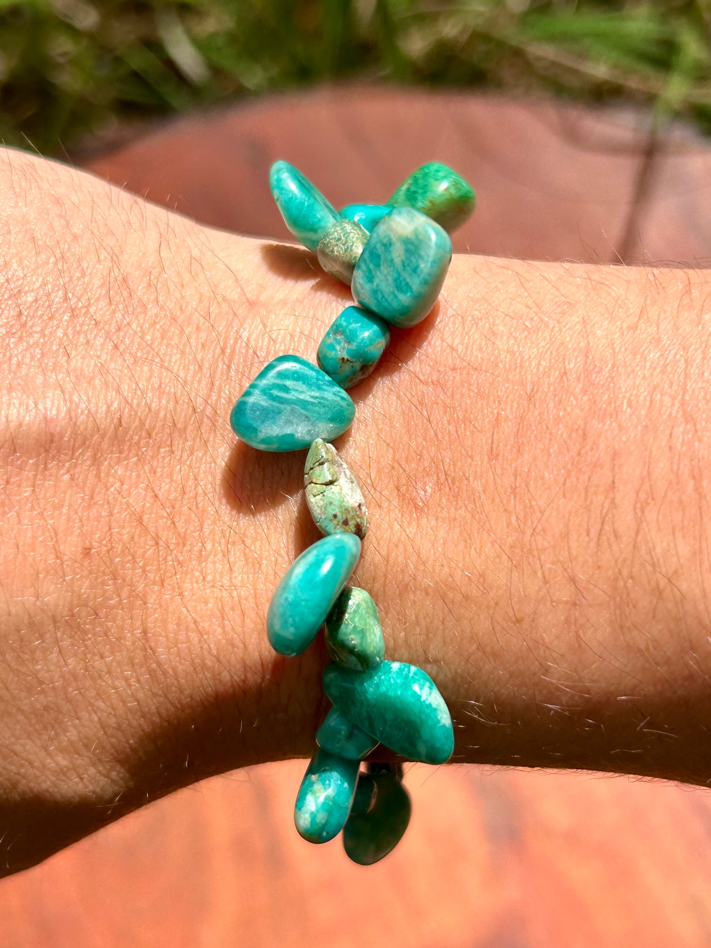 Amazonite & Turquoise Gemstone Bracelet