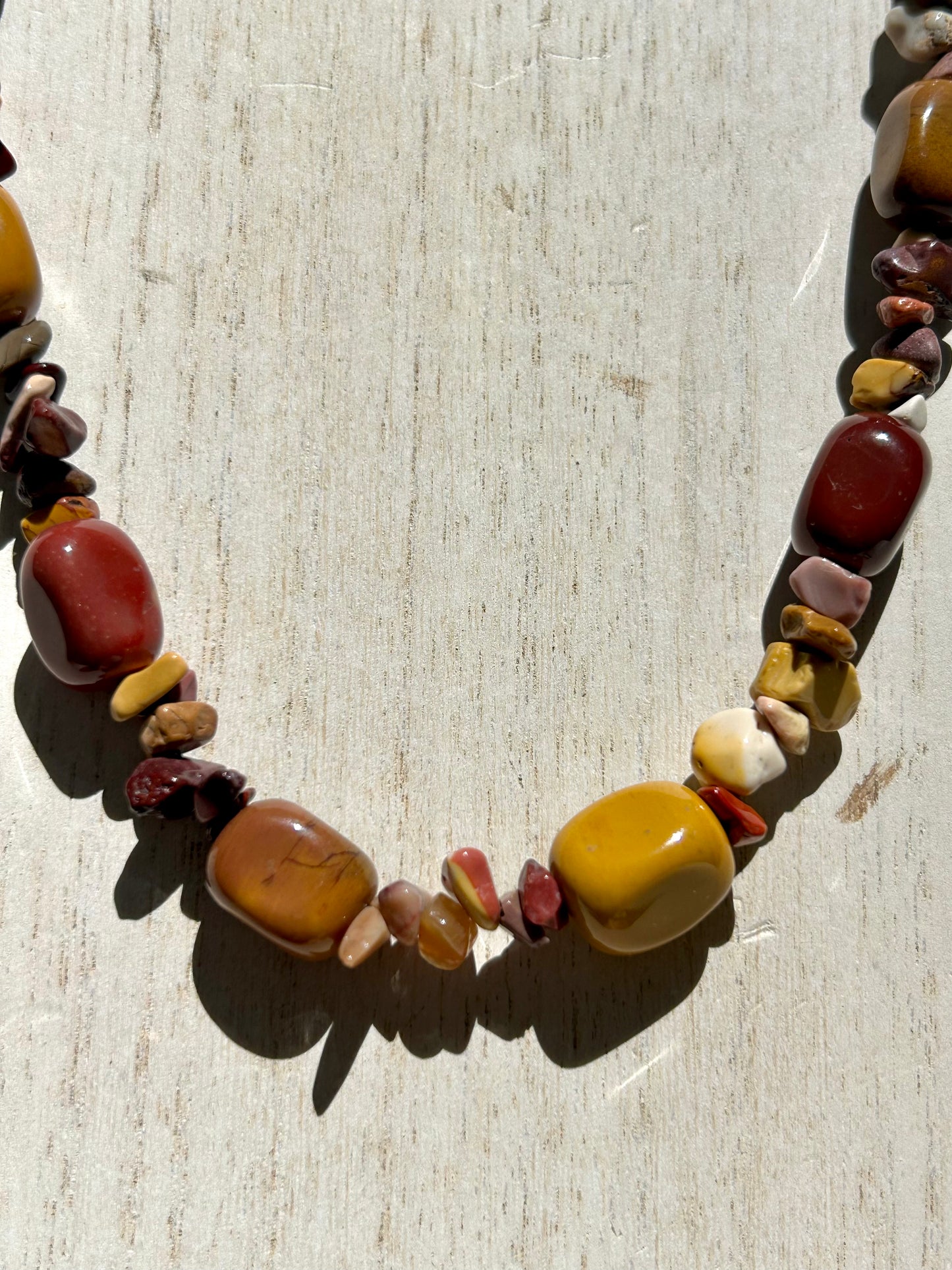 Mookaite Jasper Beaded Necklace