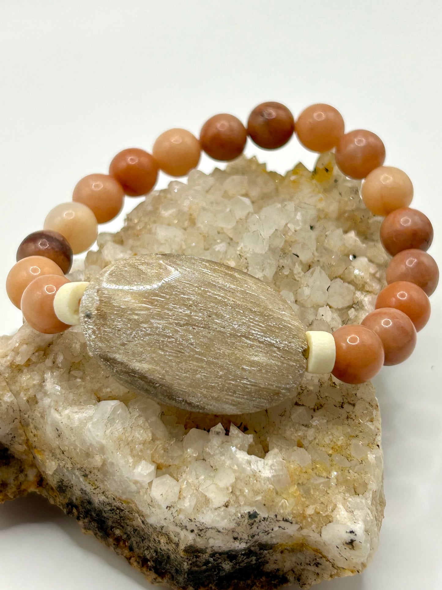 Petrified Wood Gemstone Bracelet