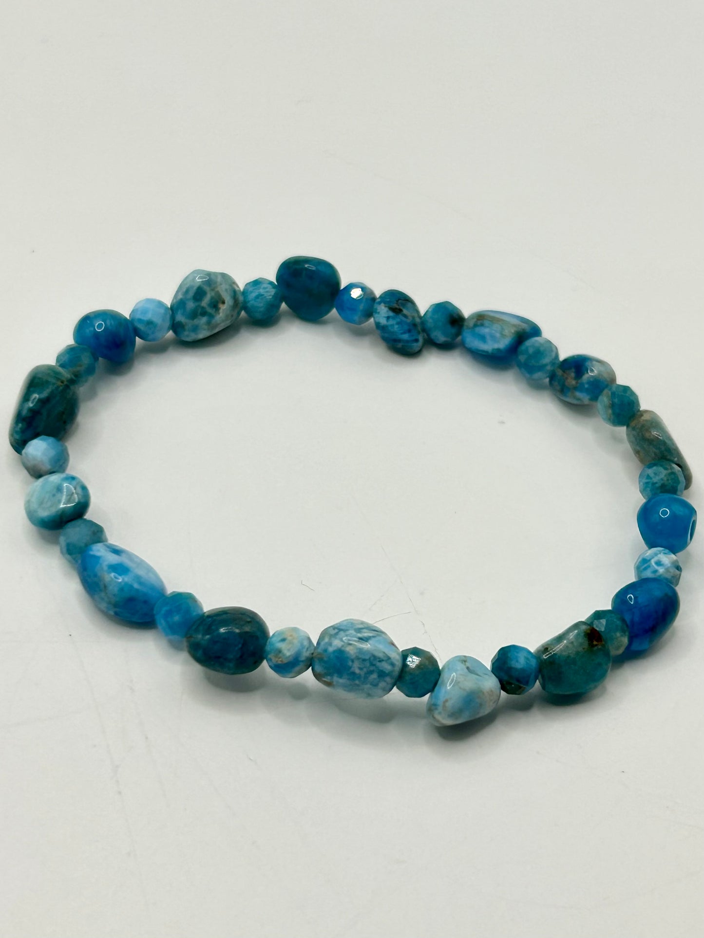 Blue Apatite Gemstone Bracelet