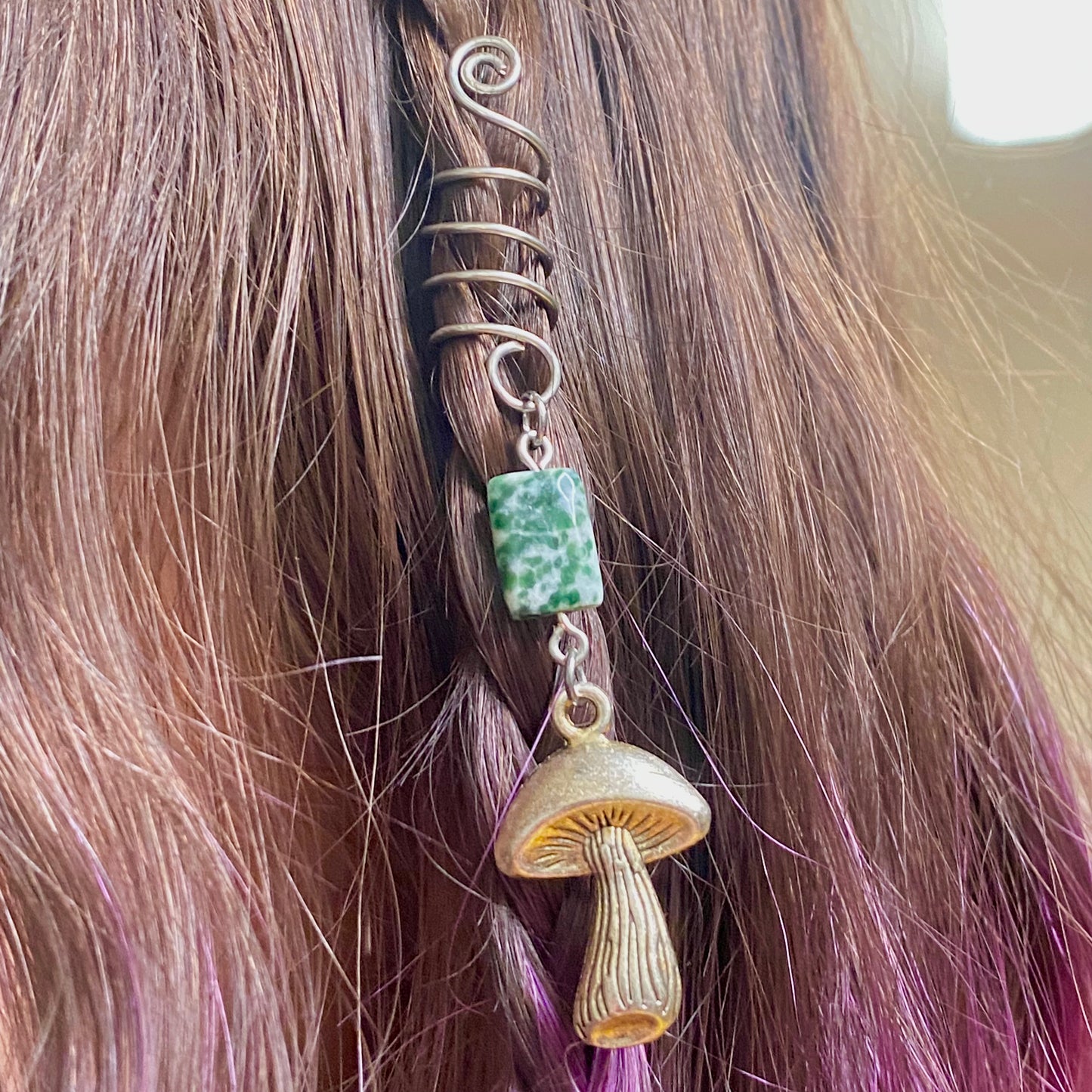 Wire Spiral Wrap Hair Jewelry