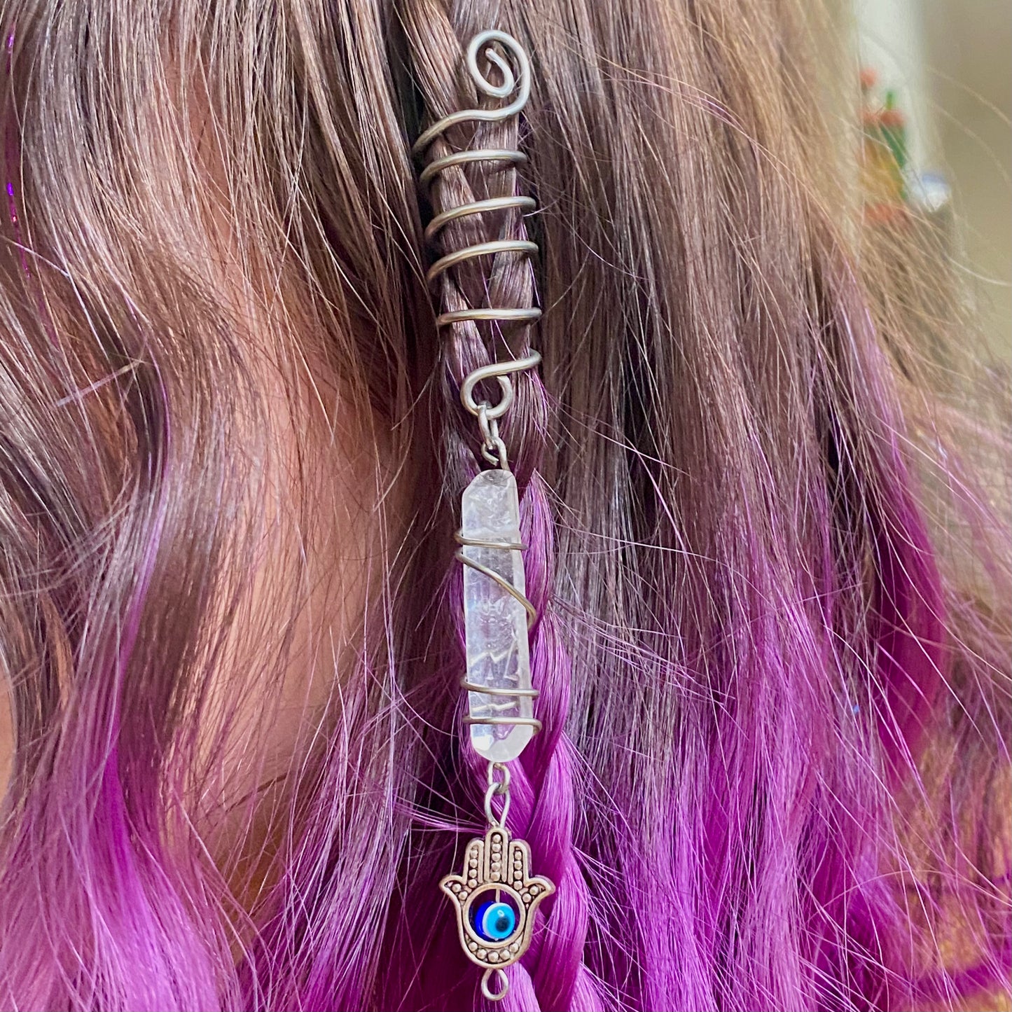 Wire Spiral Wrap Hair Jewelry