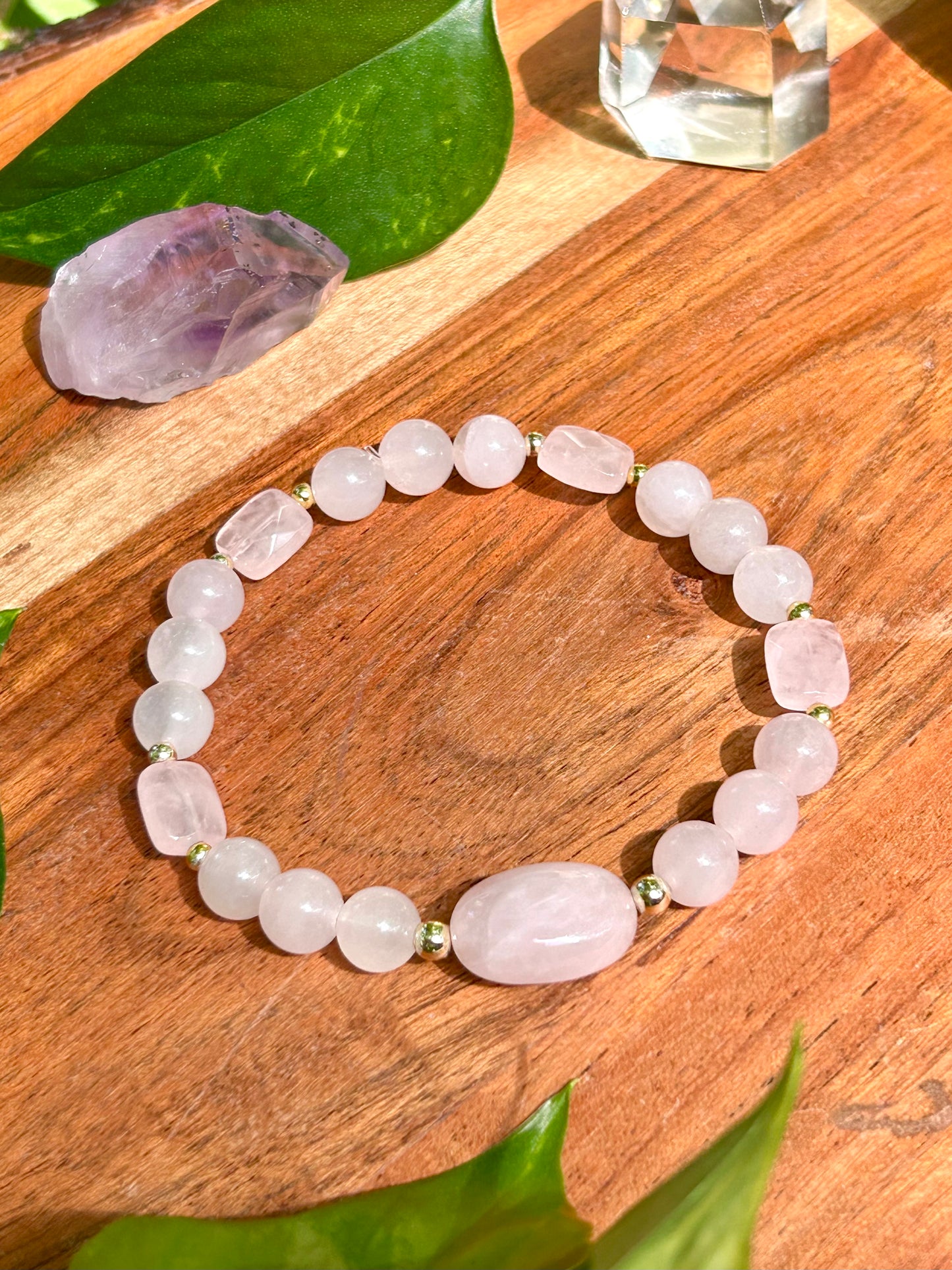 Rose Quartz Gemstone Bracelet