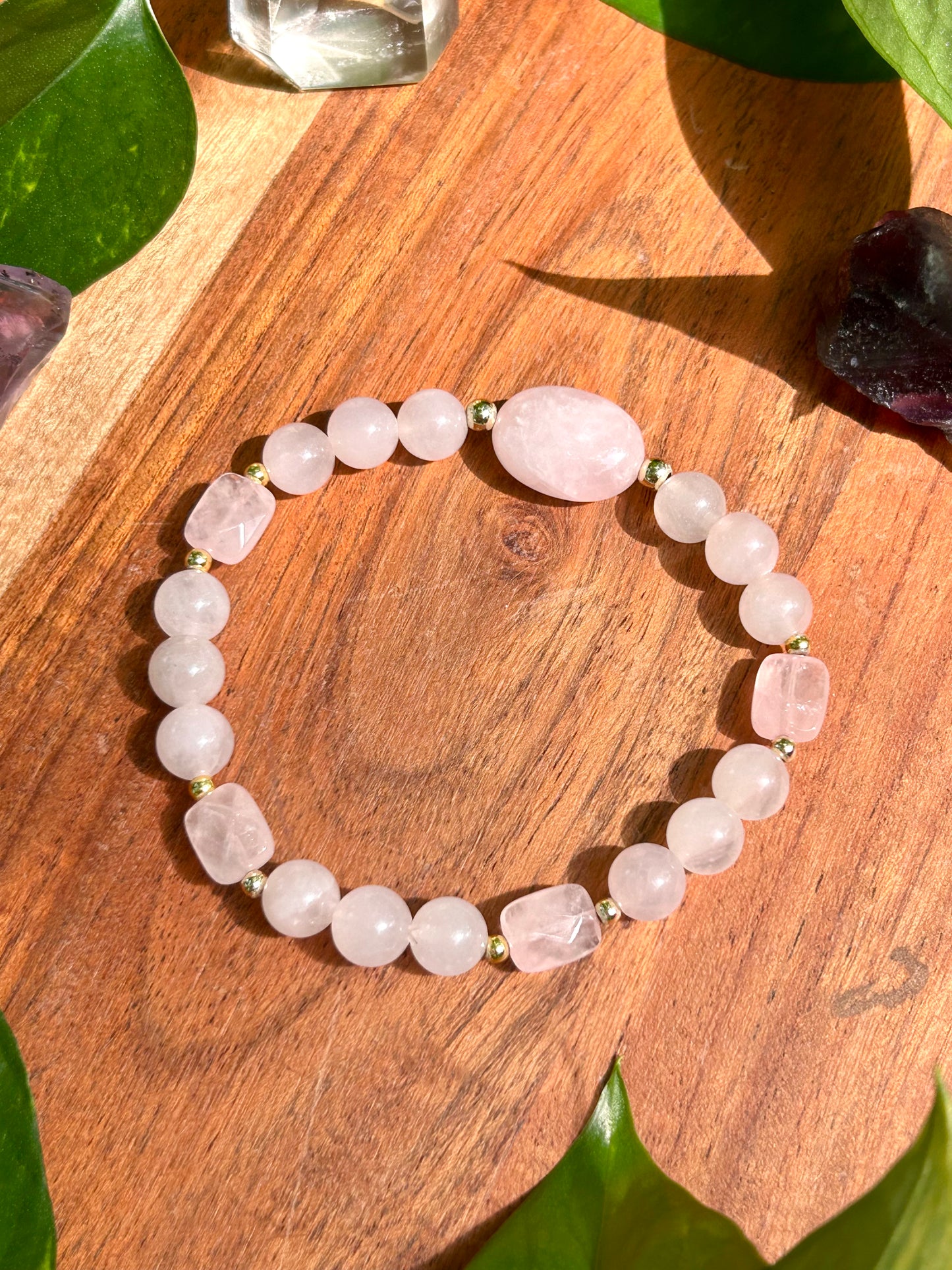 Rose Quartz Gemstone Bracelet