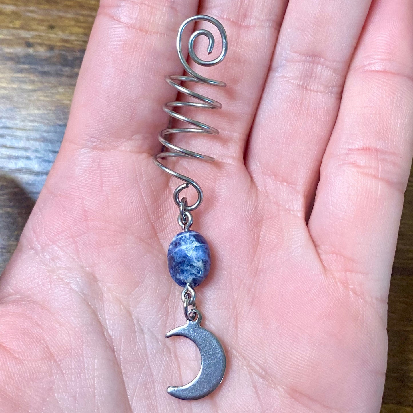 Wire Spiral Wrap Hair Jewelry.