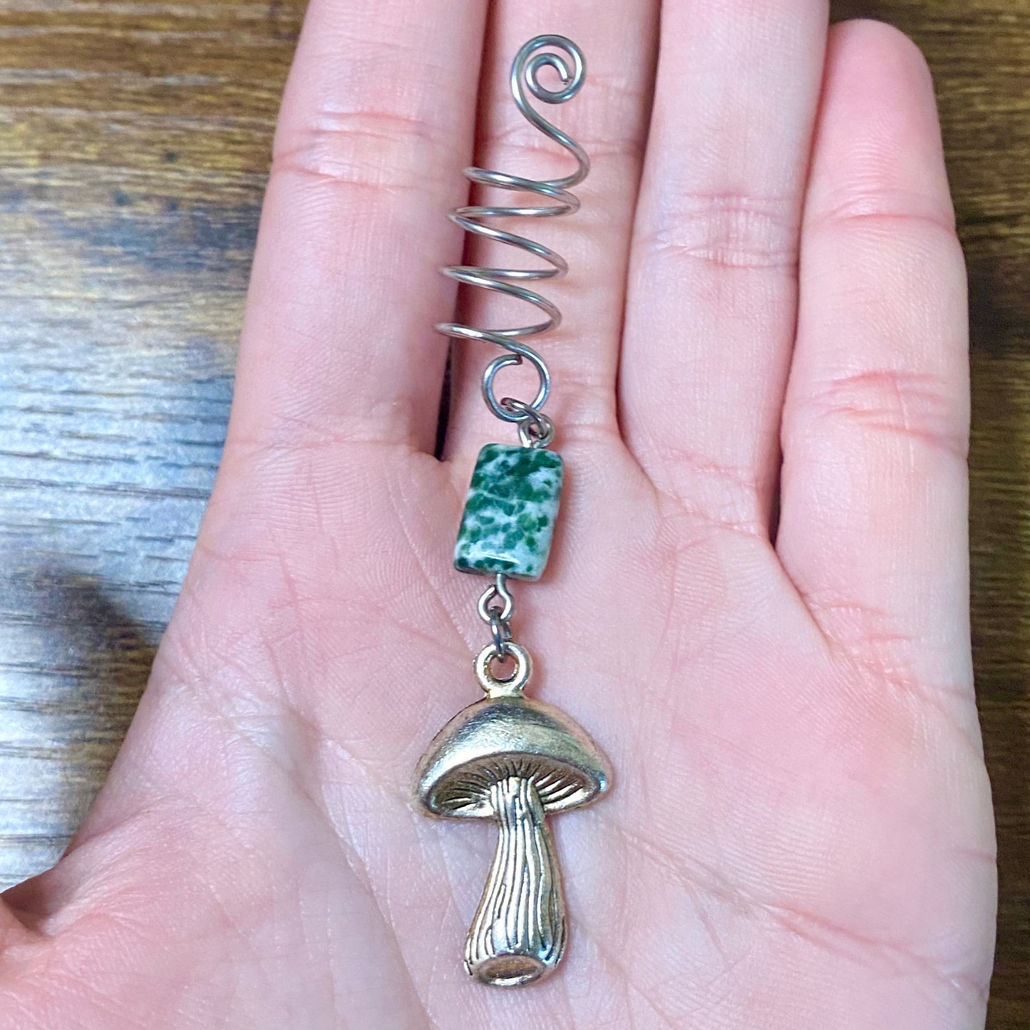 Wire Spiral Wrap Hair Jewelry.