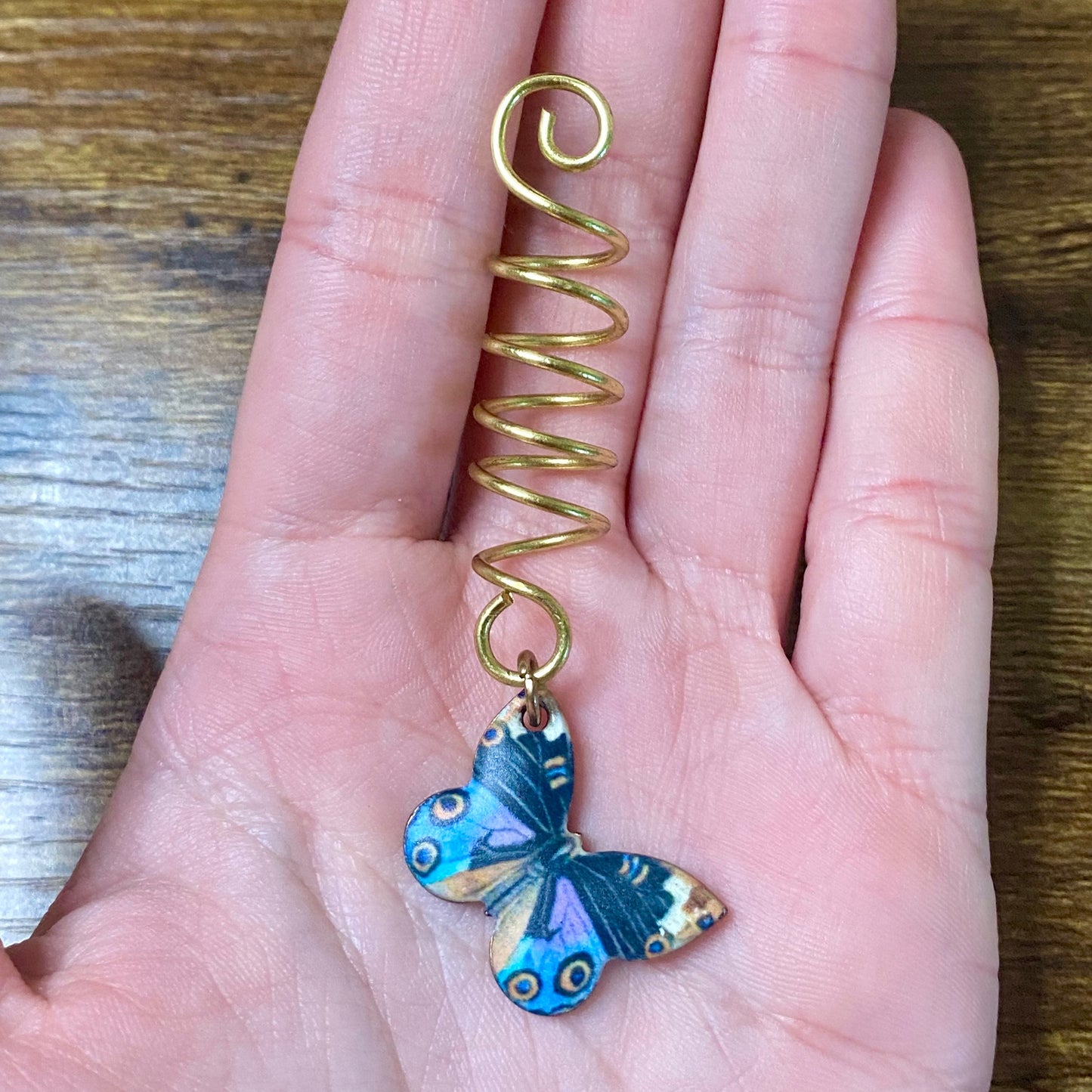 Wire Spiral Wrap Hair Jewelry.