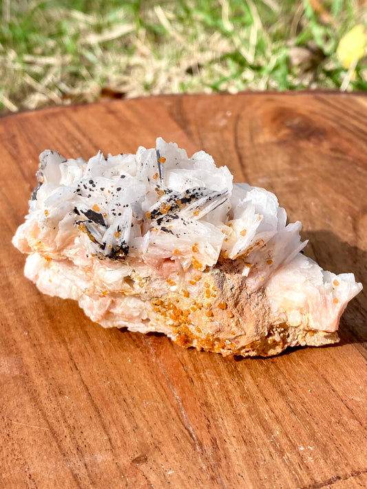 Vanadinite on Barite Rough Crystal Specimen #2