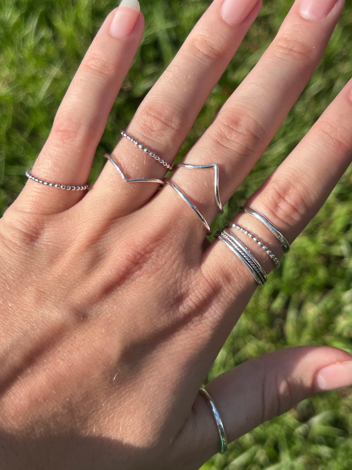 Sterling Silver Stacking Ring Bands