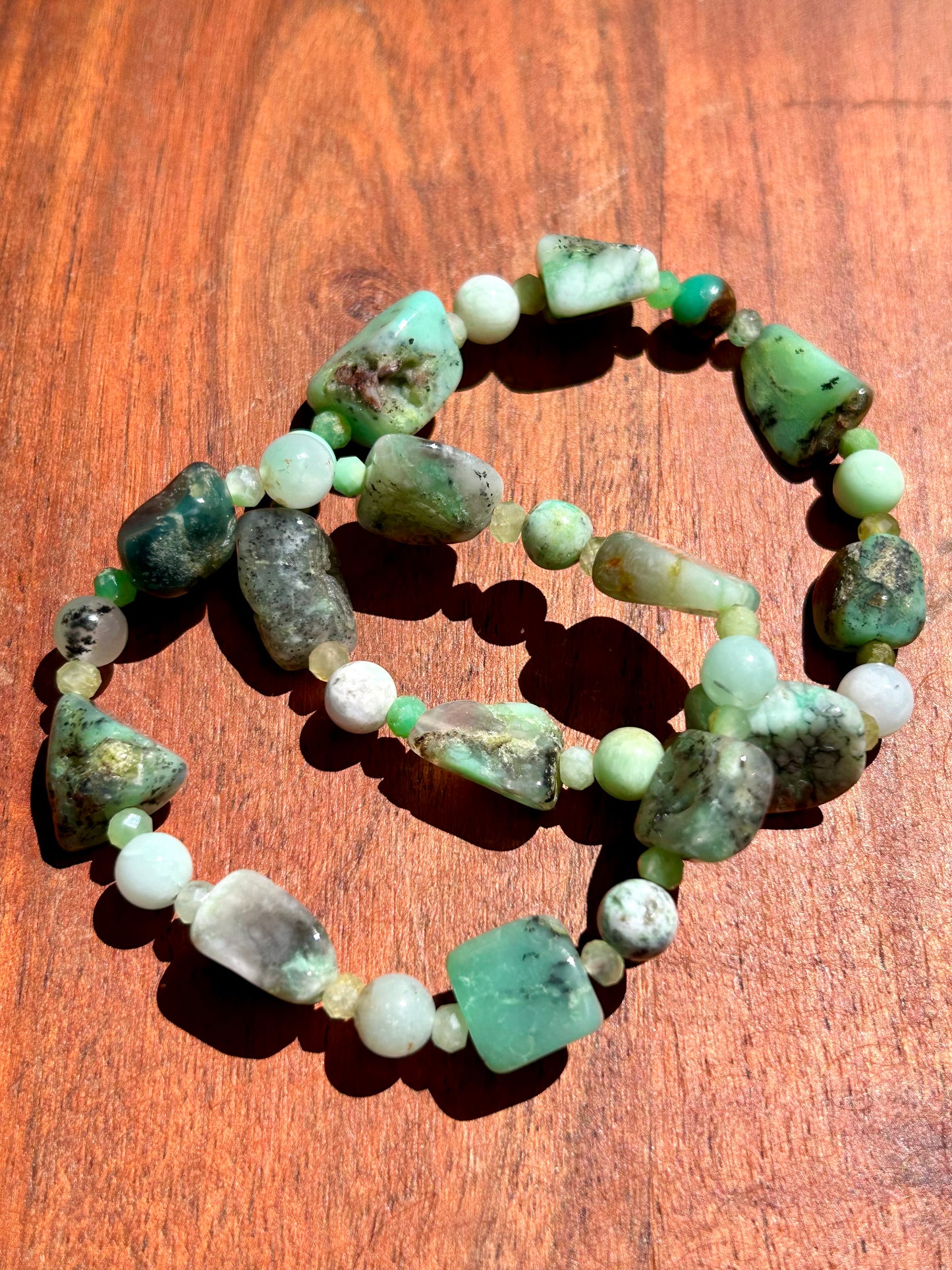 Chrysoprase Gemstone Bracelet