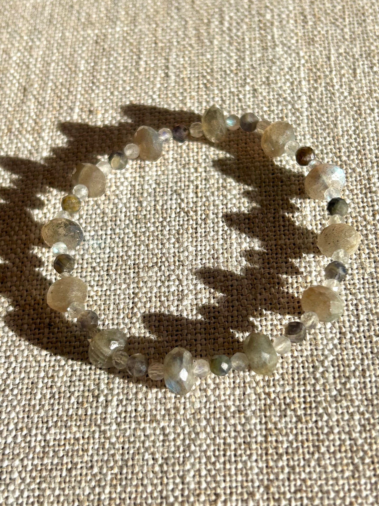 Labradorite & Iolite Gemstone Bracelet