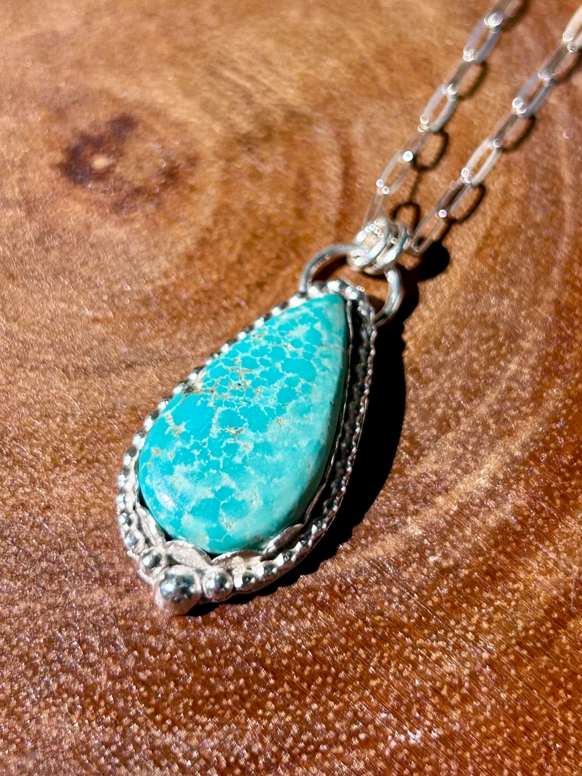 Sierra Bella Turquoise Gemstone Sterling Silver Pendant Necklace