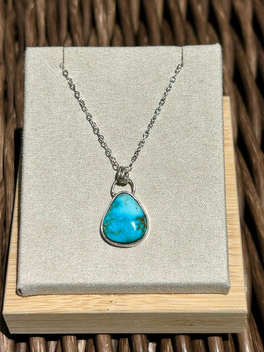 Sierra Bella Turquoise Sterling Silver Pendant Necklace