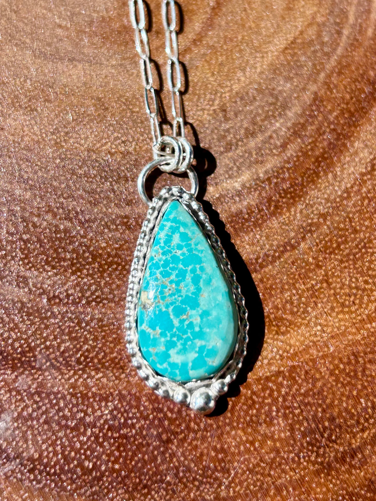 Sierra Bella Turquoise Gemstone Sterling Silver Pendant Necklace