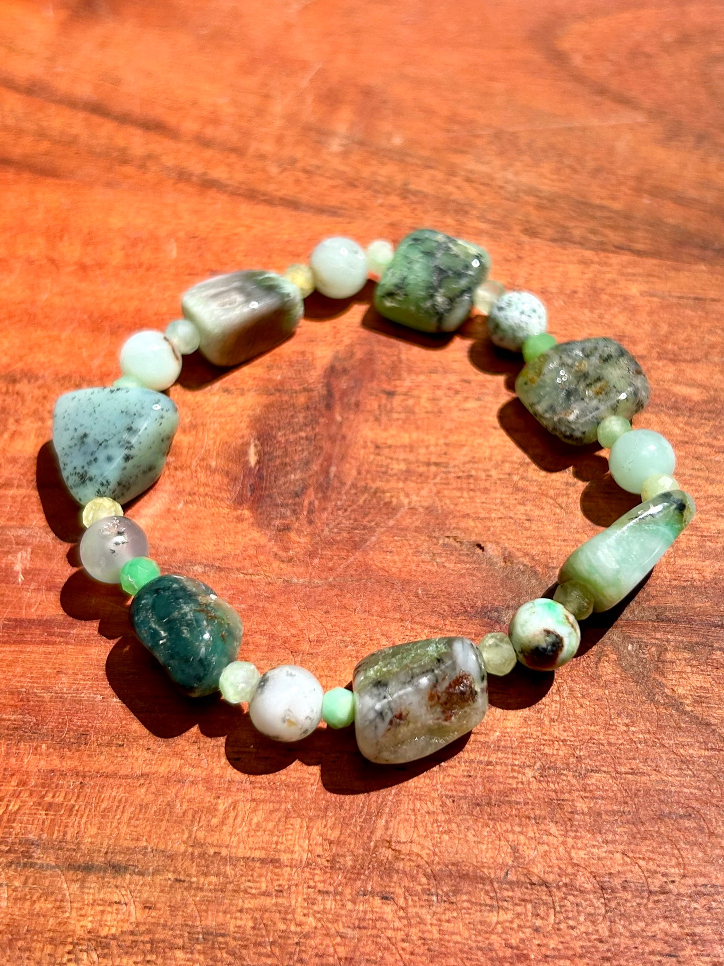 Chrysoprase Gemstone Bracelet