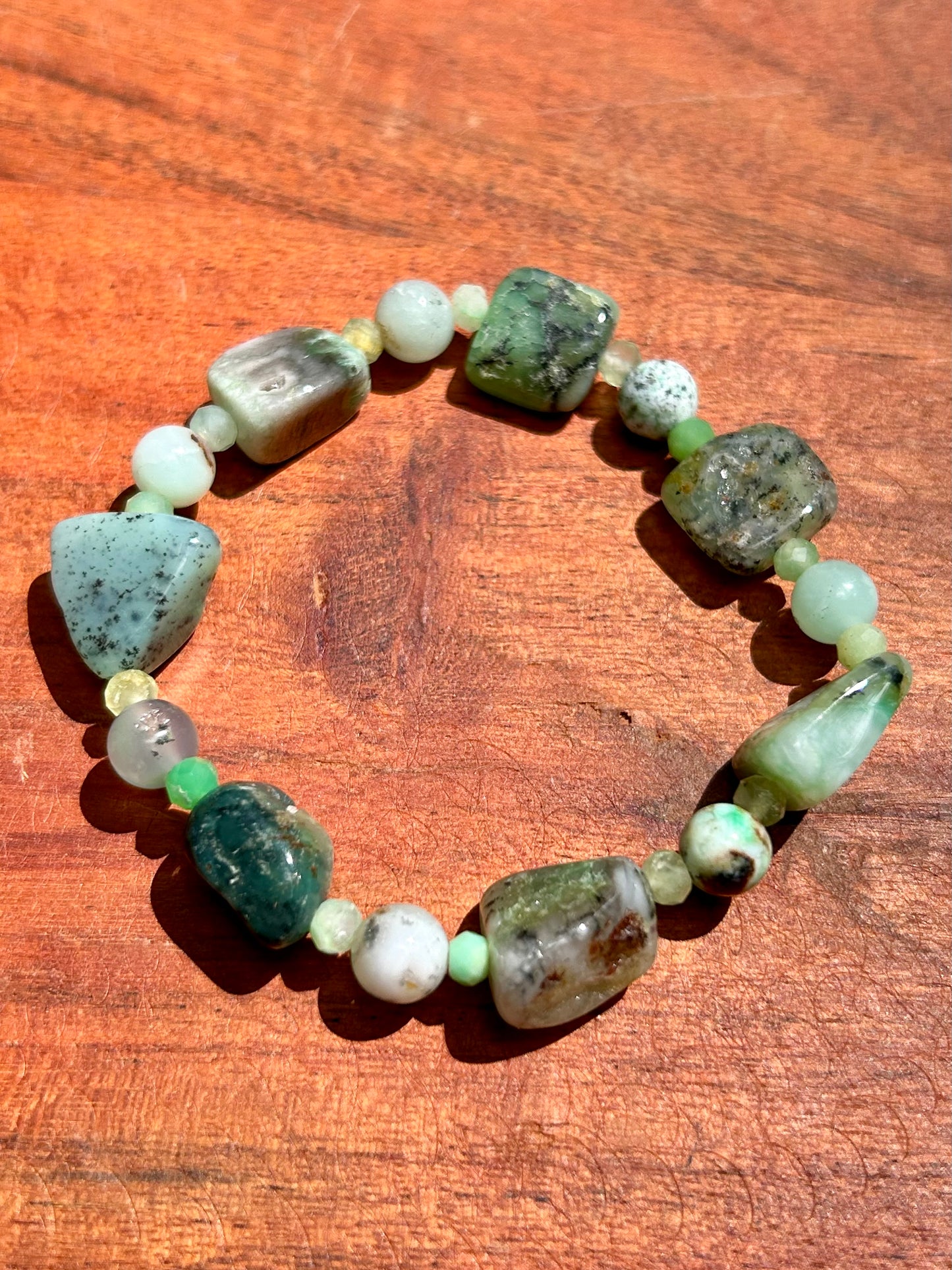 Chrysoprase Gemstone Bracelet