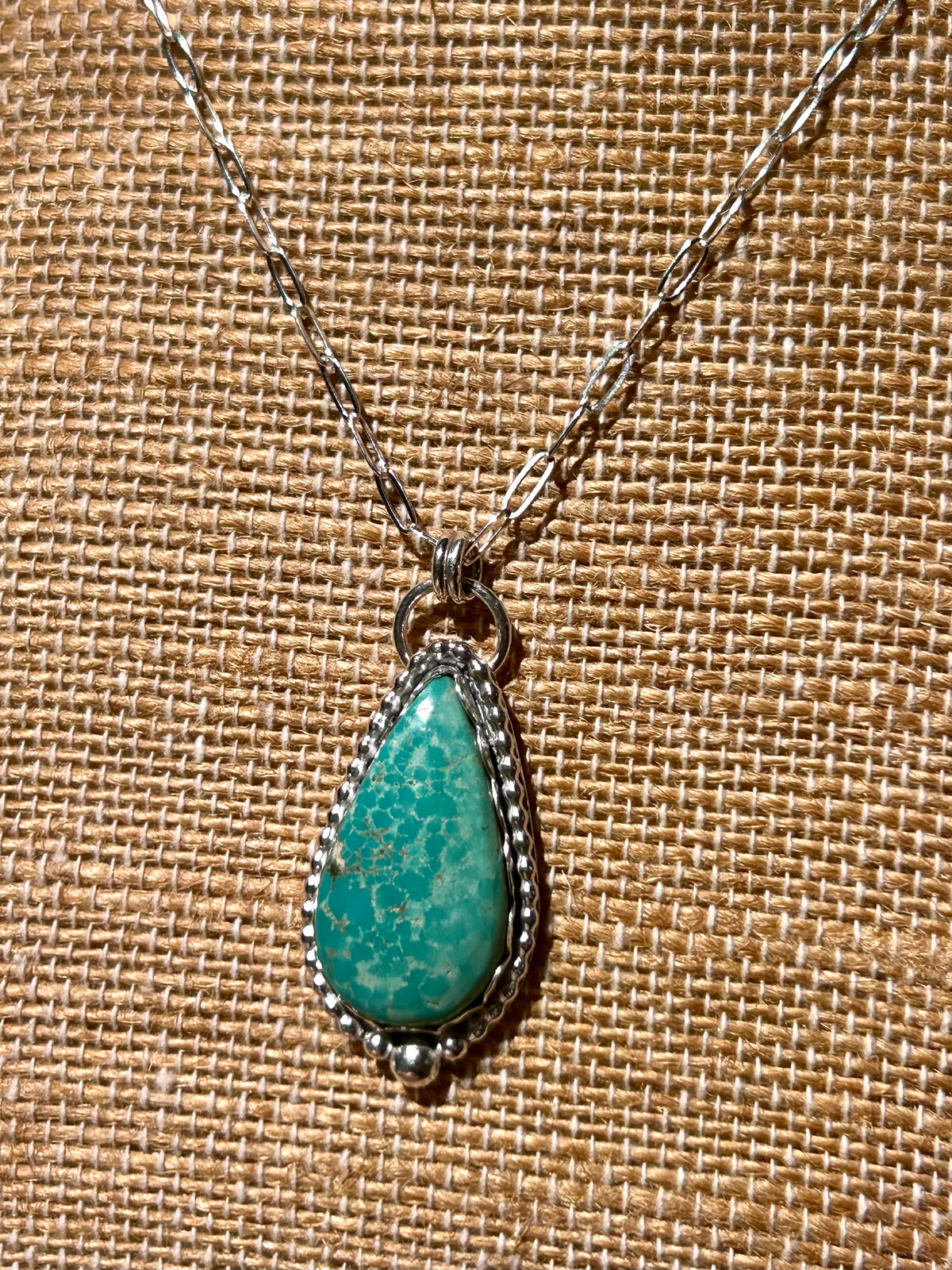 Sierra Bella Turquoise Gemstone Sterling Silver Pendant Necklace