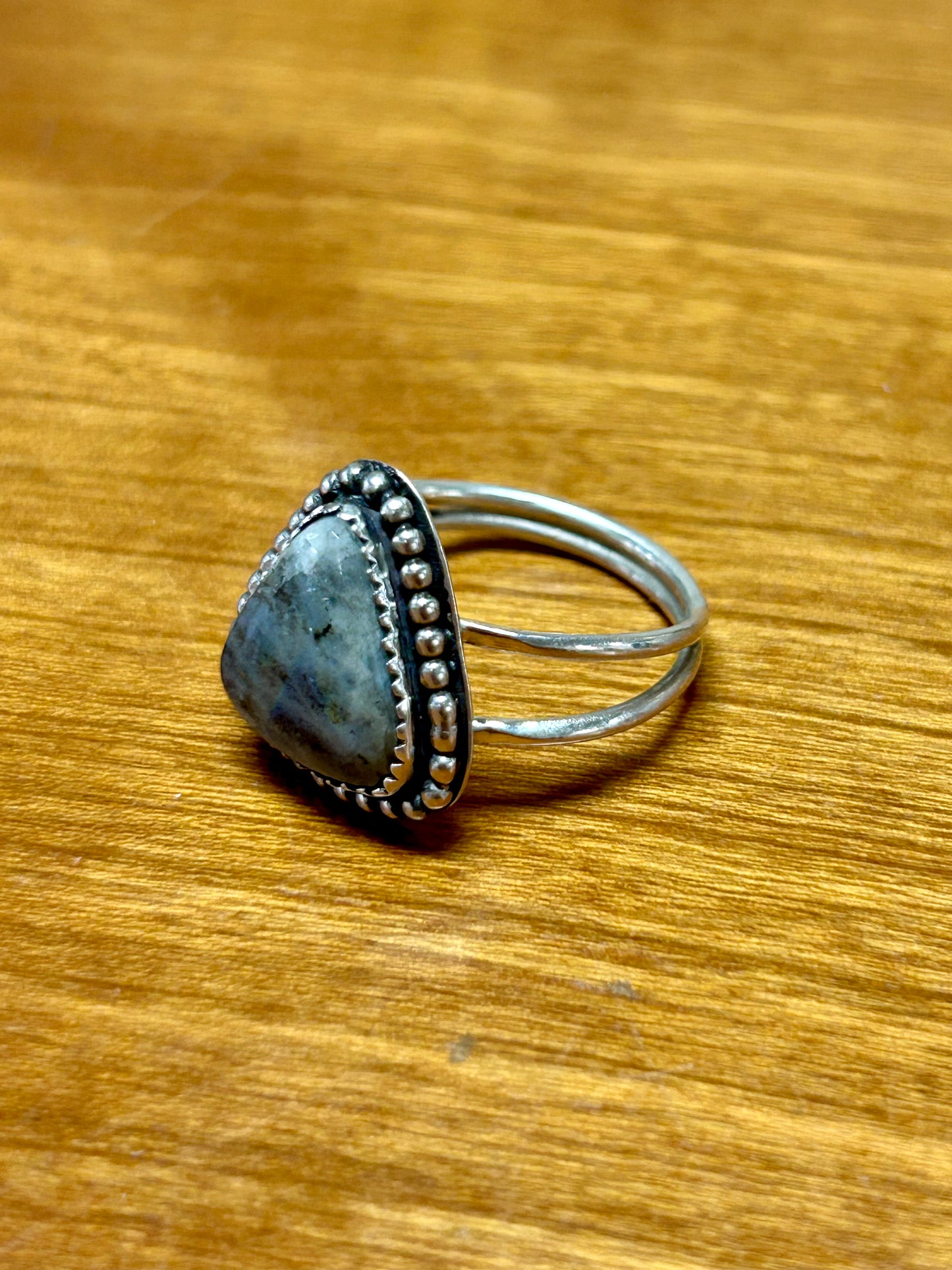 Labradorite Sterling Silver Ring, Size 7