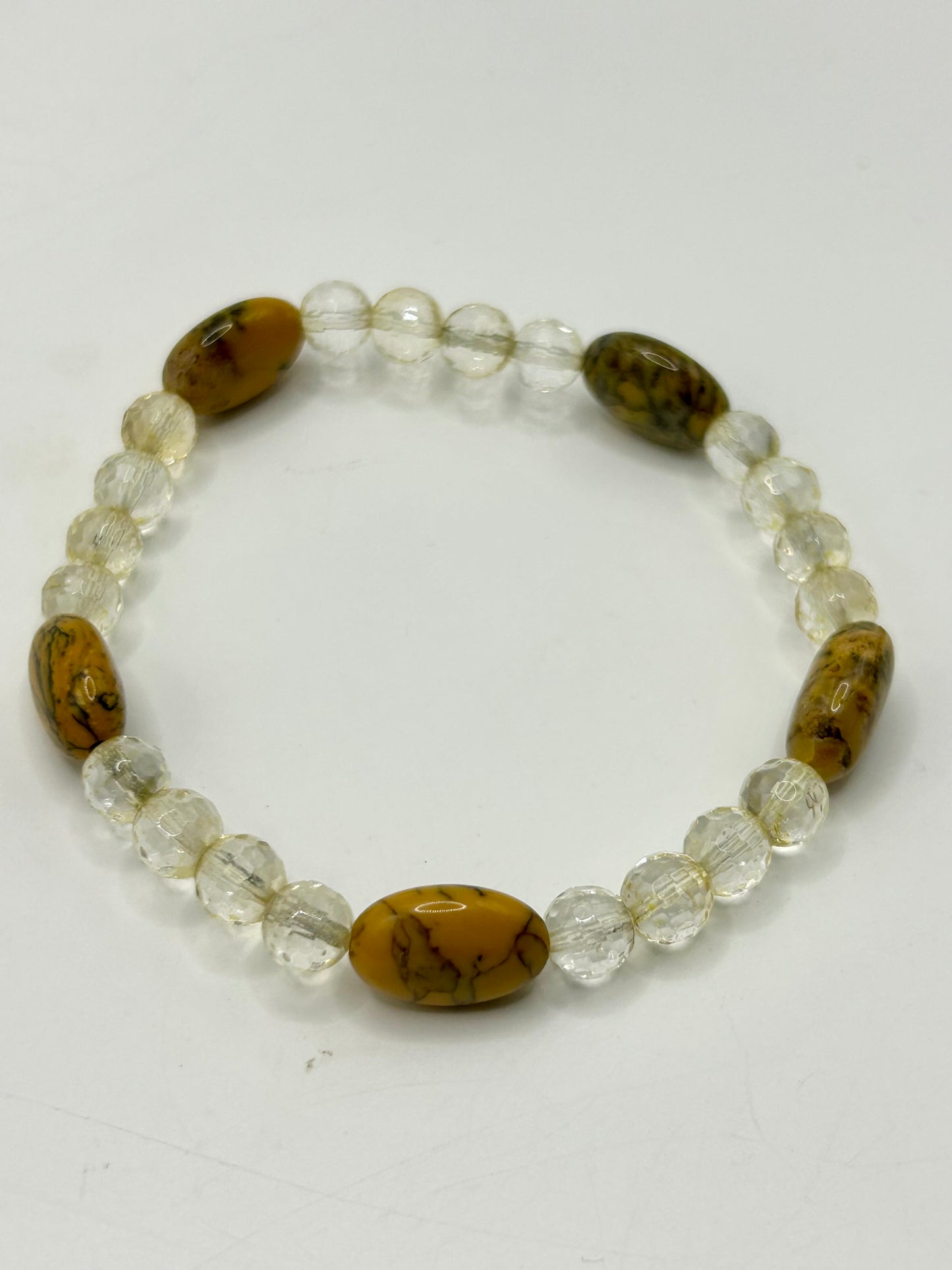 Citrine & Yellow Jasper Gemstone Bracelet