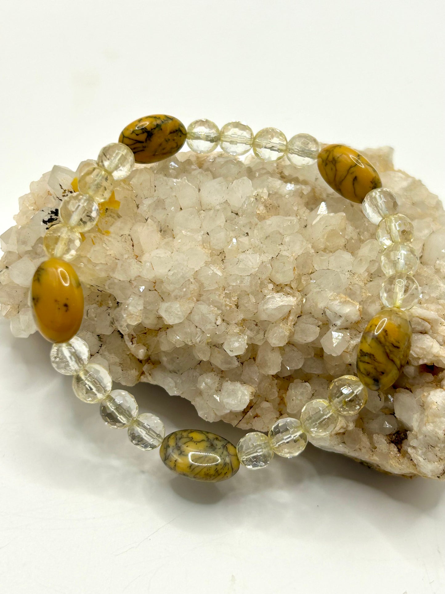 Citrine & Yellow Jasper Gemstone Bracelet