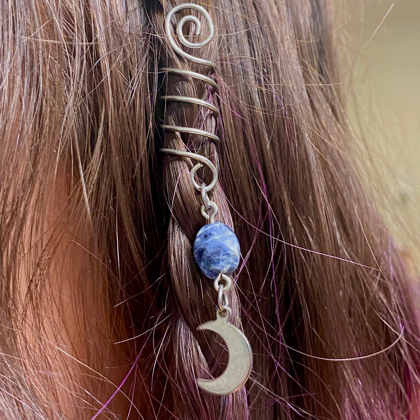 Wire Spiral Wrap Hair Jewelry