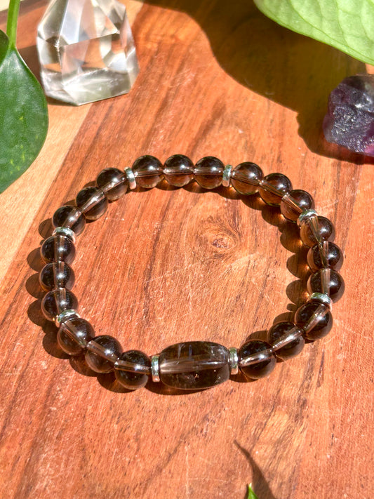 Smoky Quartz Gemstone Bracelet