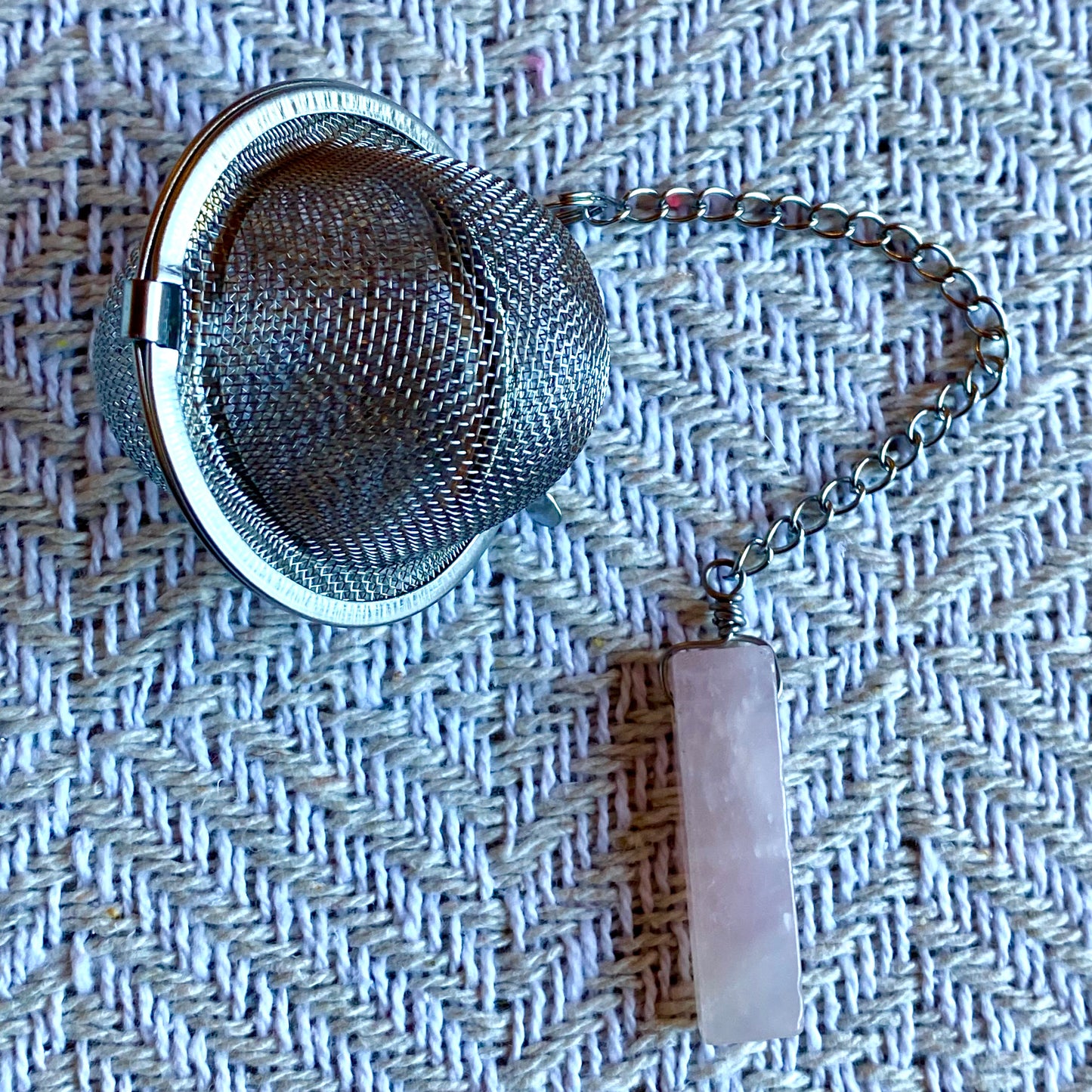 Herbal Tea Strainer Infuser Ball with Crystal Charms