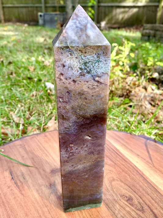 Spirit Jasper Purple Large 8.5 inch Tower Crystal