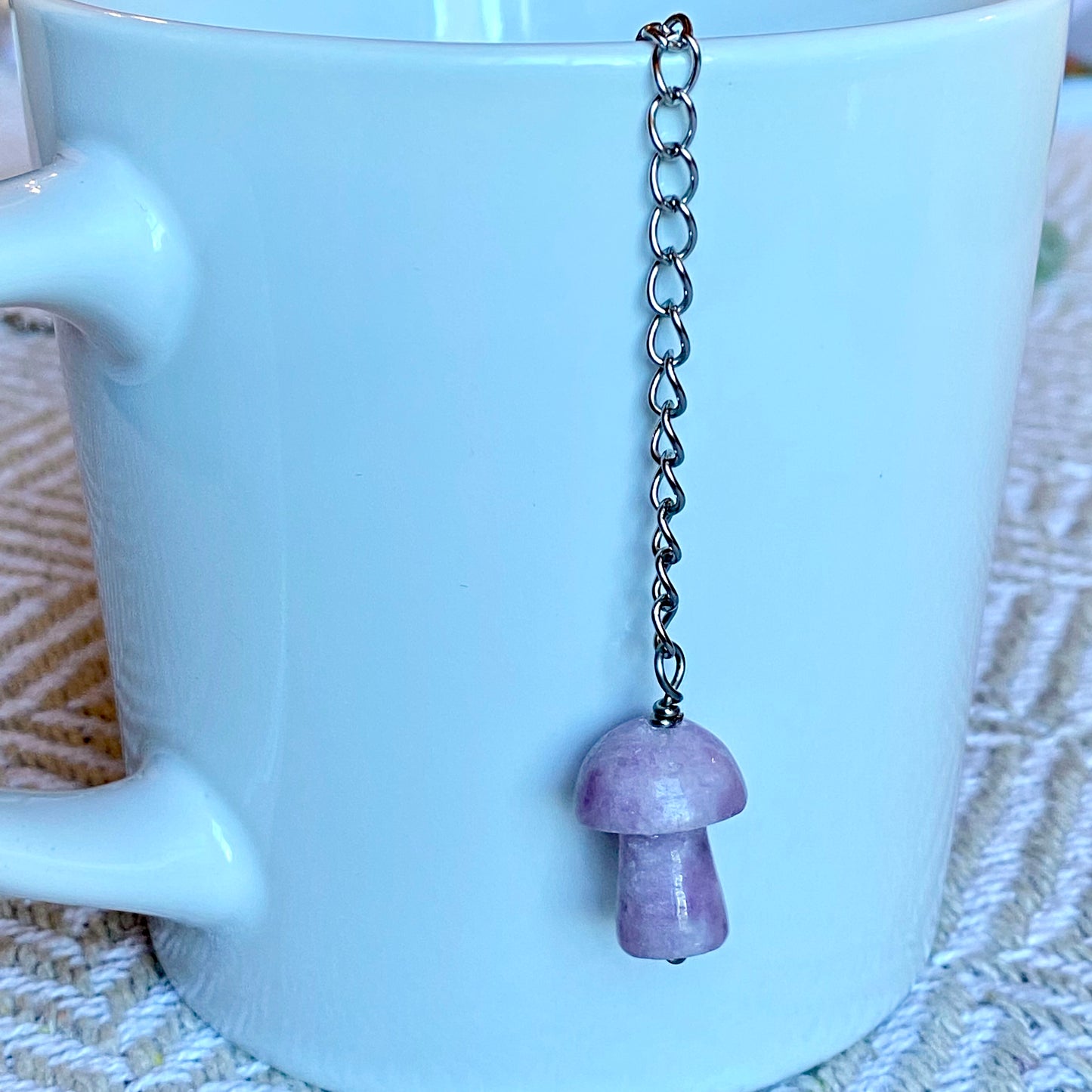 Herbal Tea Strainer Infuser Ball with Crystal Charms